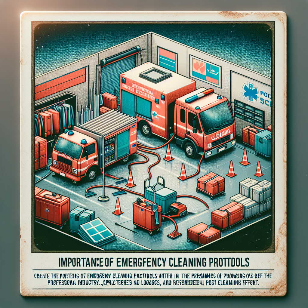 Why Emergency Cleaning Protocols Are Vital for Disaster Preparedness